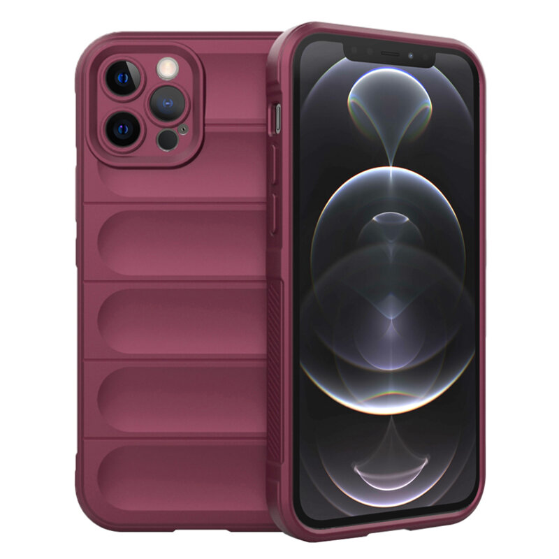 Husa iPhone 12 Pro Techsuit Magic Shield, bordo