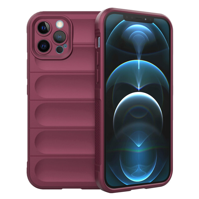 Husa iPhone 12 Pro Max Techsuit Magic Shield, bordo