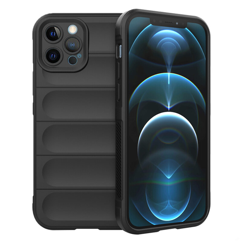 Husa iPhone 12 Pro Max Techsuit Magic Shield, negru