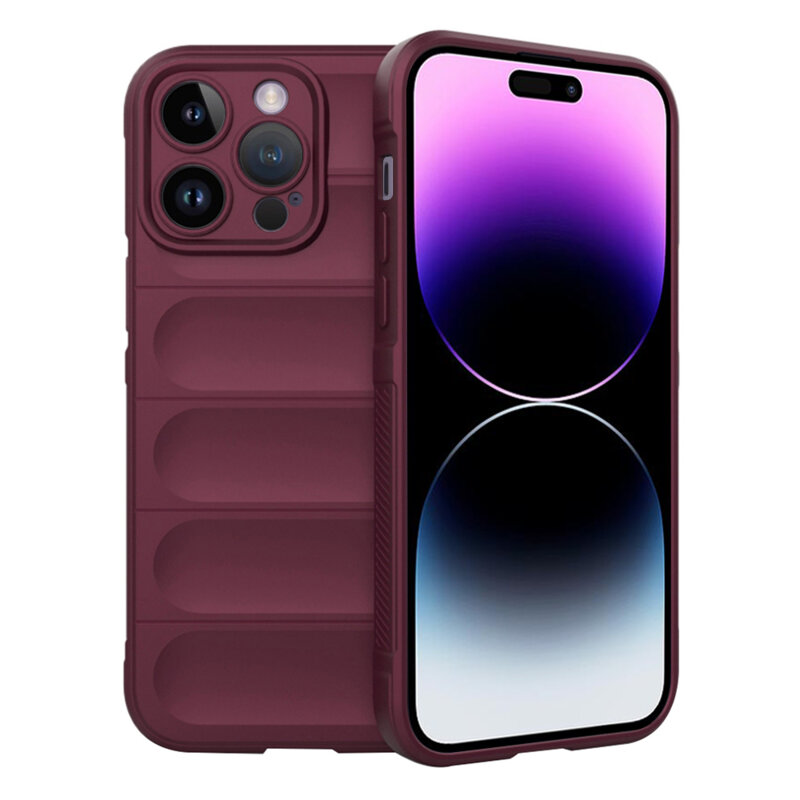 Husa iPhone 14 Pro Max Techsuit Magic Shield, bordo