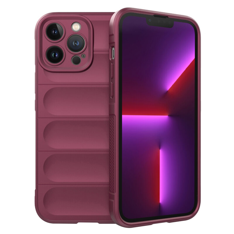 Husa iPhone 13 Pro Techsuit Magic Shield, bordo