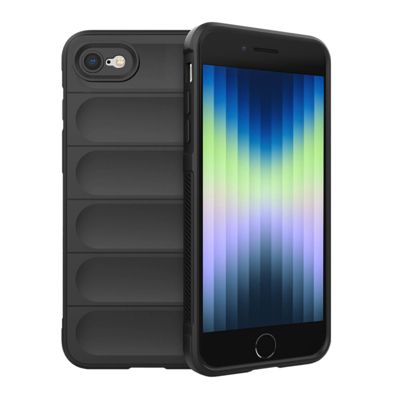 Husa iPhone SE 3, SE 2022 Techsuit Magic Shield, negru