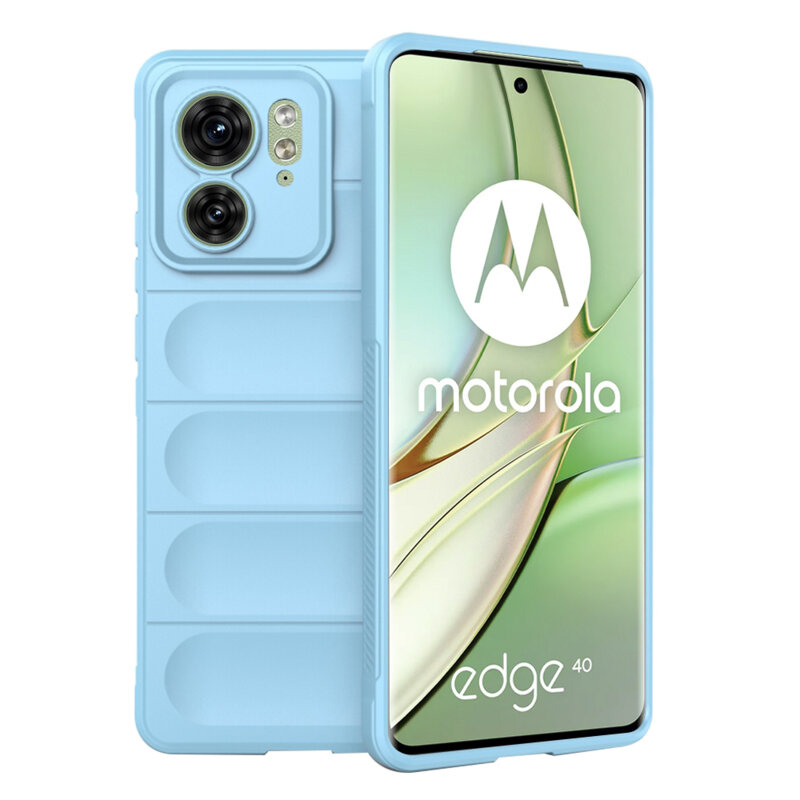 Husa Motorola Edge 40 Techsuit Magic Shield, bleu