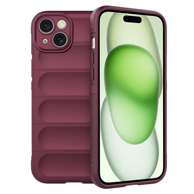 Husa iPhone 15 Plus Techsuit Magic Shield, bordo