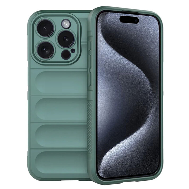 Husa iPhone 15 Pro Techsuit Magic Shield, verde