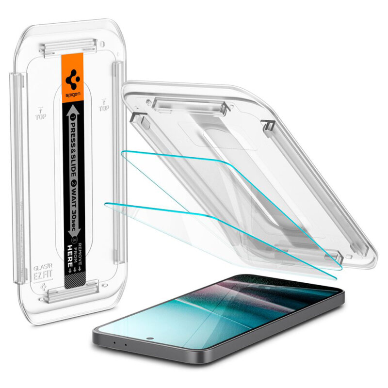 [Pachet 2x] Folie Samsung Galaxy A36 5G Spigen Glas.tR EZ Fit, transparenta