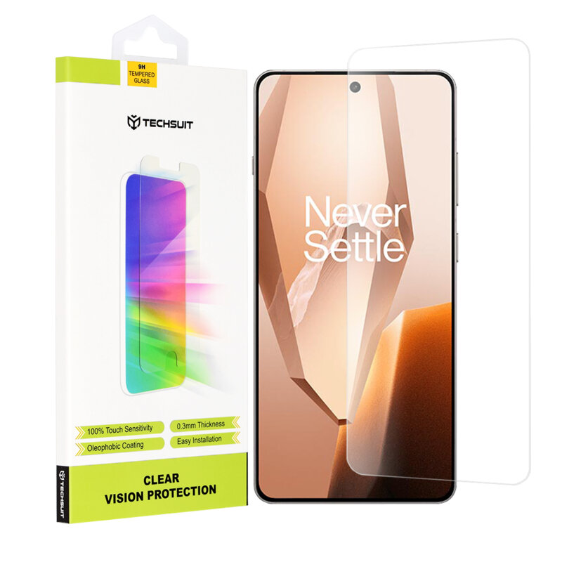 Folie sticla OnePlus 13R Techsuit Clear Vision Glass, transparenta