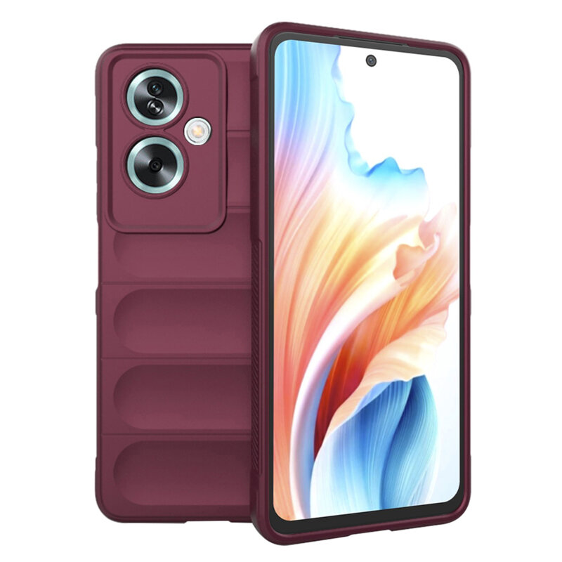 Husa Oppo A79 5G Techsuit Magic Shield, bordo