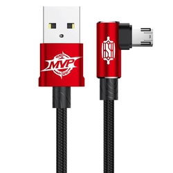 Cablu de date Micro-USB Baseus MVP Elbow Type - Rosu
