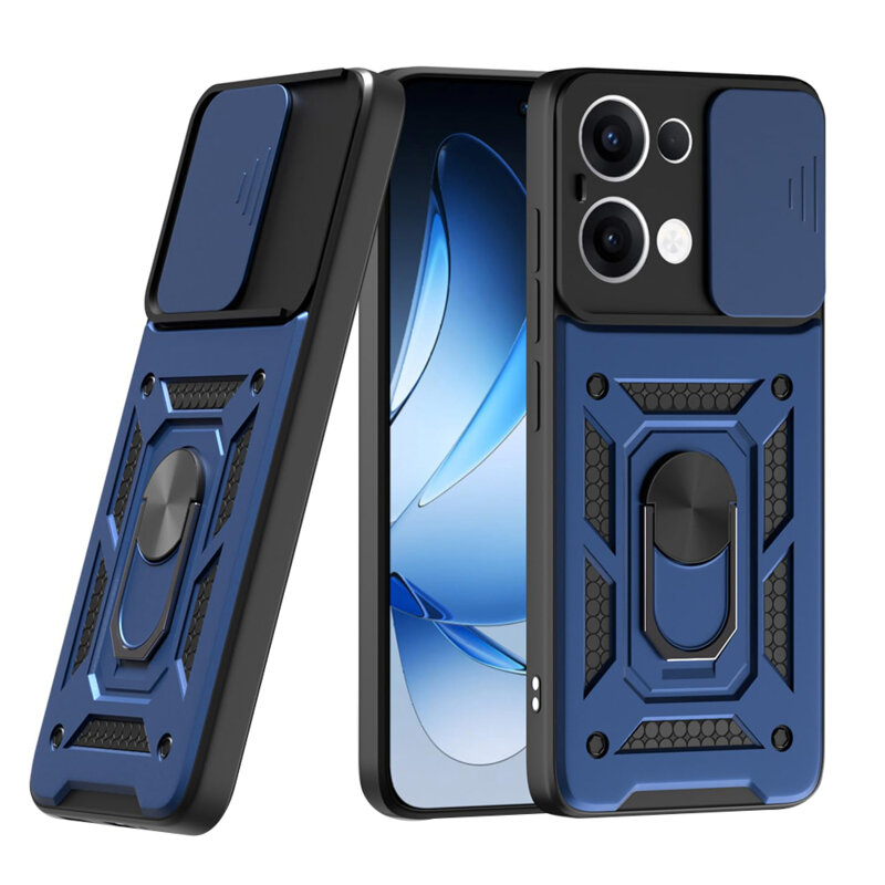 Husa Oppo Reno13 protectie camera Techsuit CamShield Series, albastru