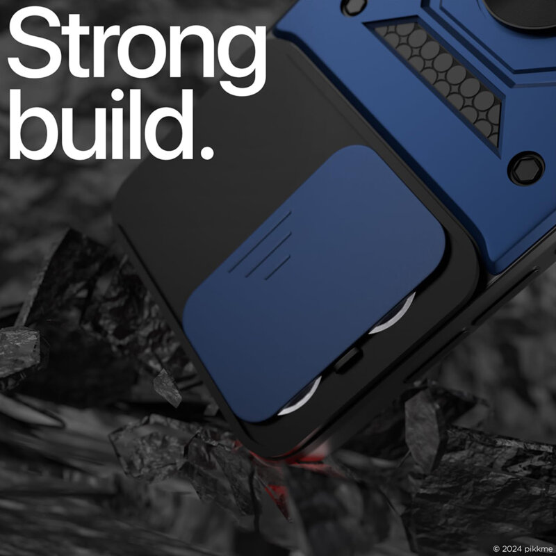 Husa Oppo Reno13 protectie camera Techsuit CamShield Series, albastru