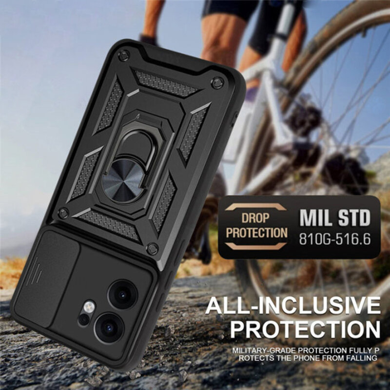 Husa Oppo Reno13 FS 5G protectie camera Techsuit CamShield Series, roz