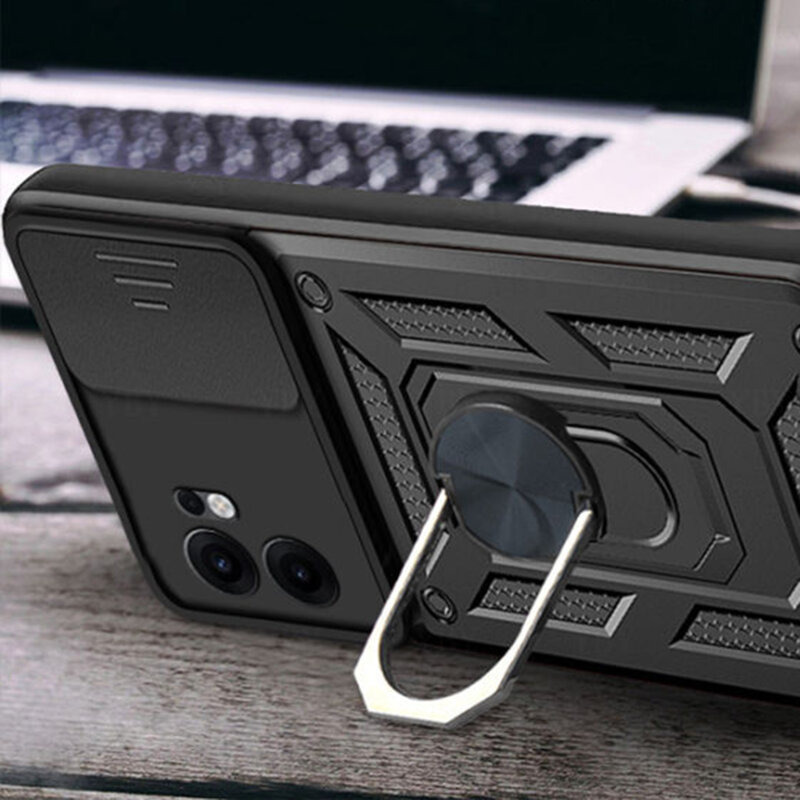 Husa Oppo Reno13 FS 5G protectie camera Techsuit CamShield Series, roz