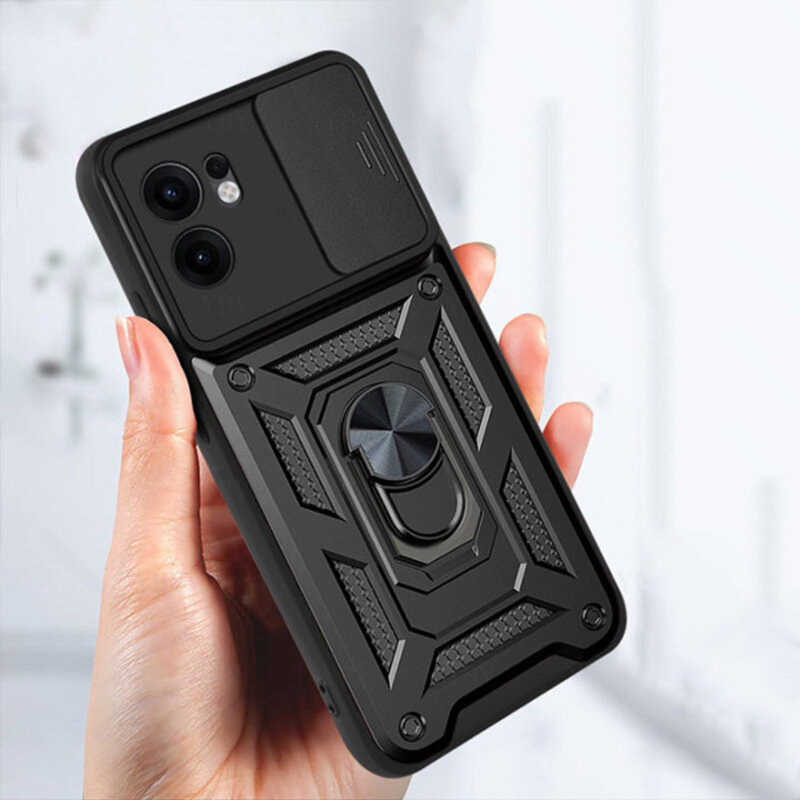 Husa Oppo Reno13 F 5G protectie camera Techsuit CamShield Series, verde