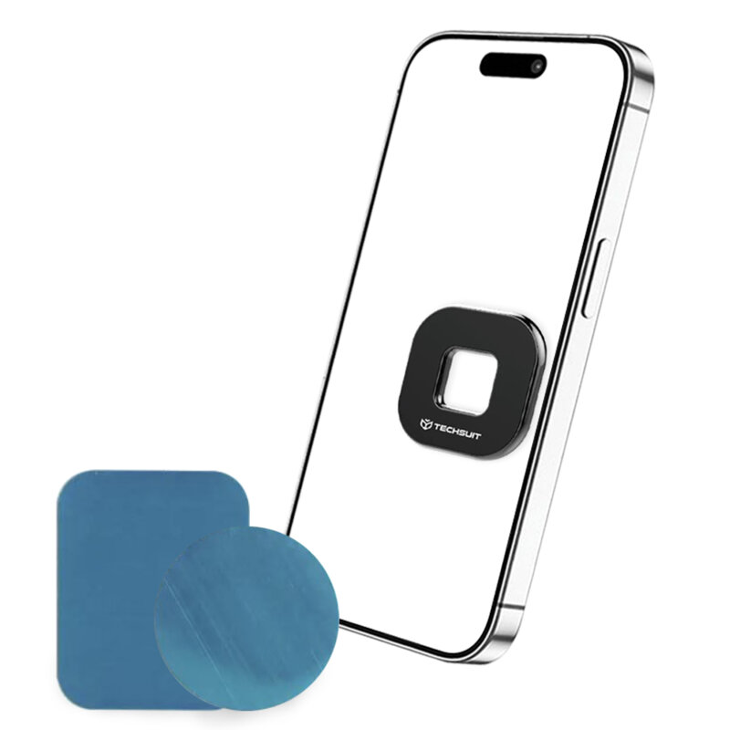 Suport magnetic telefon cu adeziv pentru bord masina Techsuit, HOLD210