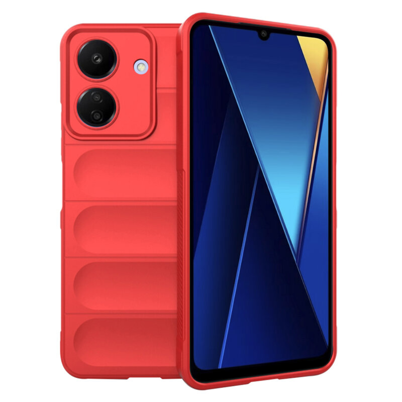 Husa Xiaomi Poco C65 Techsuit Magic Shield, rosu