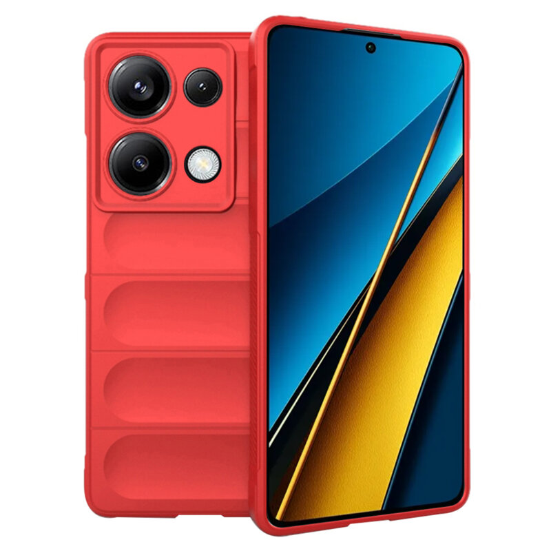 Husa Xiaomi Poco X6 Techsuit Magic Shield, rosu