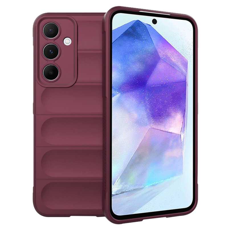 Husa Samsung Galaxy A55 5G Techsuit Magic Shield, bordo
