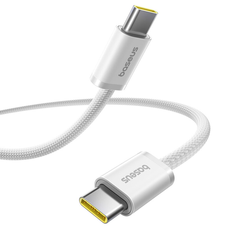 Cablu incarcare Type-C 100W Baseus Dynamic 4, 1m, alb, P10381400211-00
