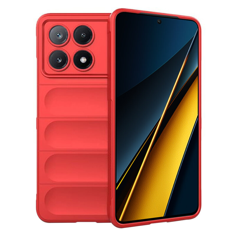 Husa Xiaomi Poco X6 Pro Techsuit Magic Shield, rosu