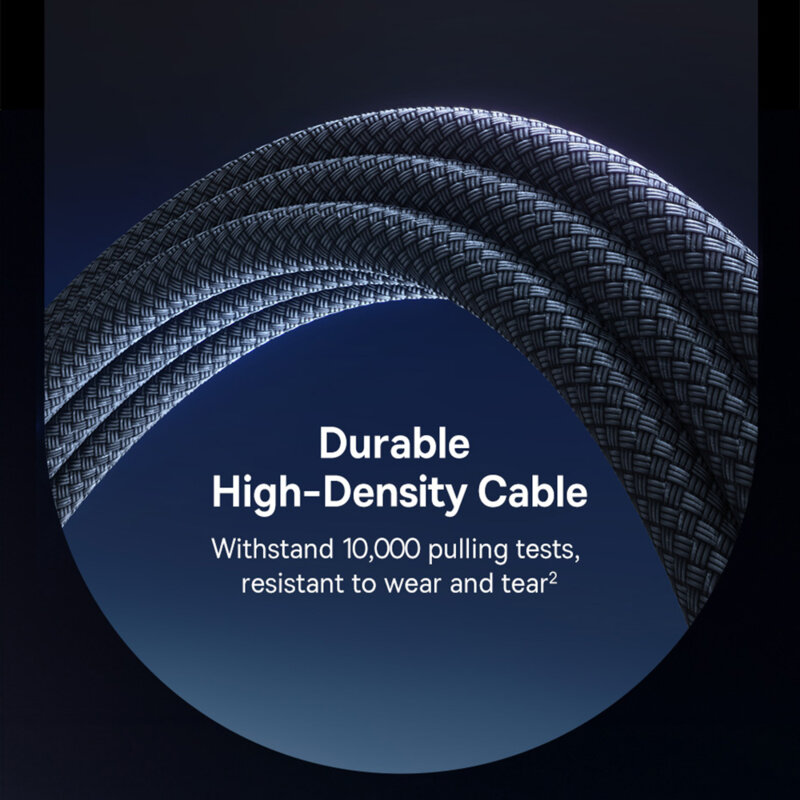 Cablu Fast Charge USB la Type-C 100W Baseus Lit, 1m, negru