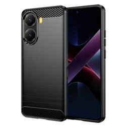 Husa Xiaomi Poco X7 Pro Techsuit Carbon Silicone, negru