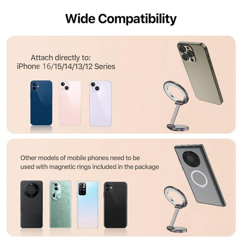 Suport telefon MagSafe pentru bord, birou Techsuit TitanMagX S13