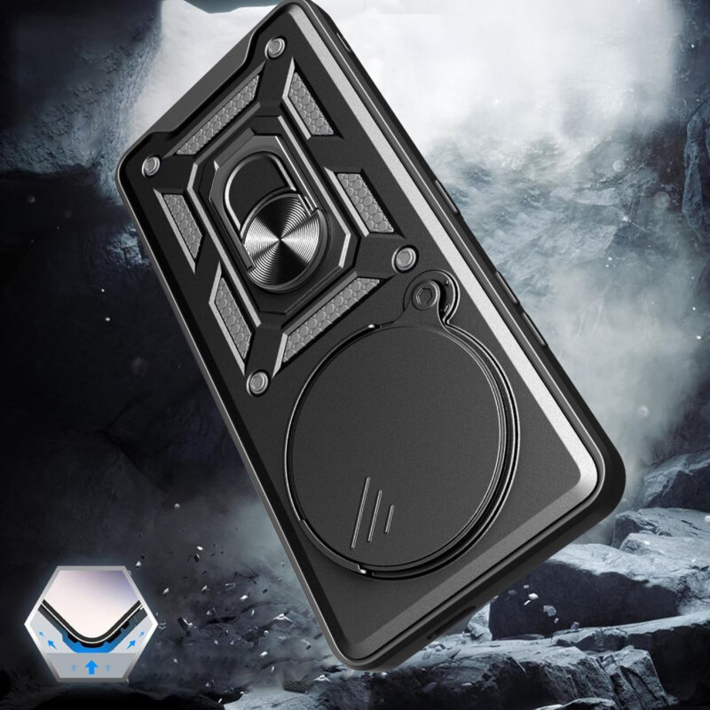 Husa Realme 14 Pro protectie camera Techsuit CamShield Series, negru