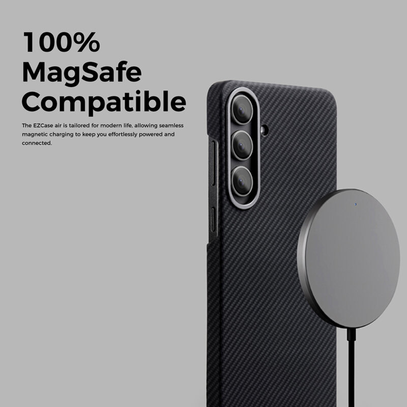 Husa Samsung Galaxy S25 Plus Edizard Air MagSafe Case, negru