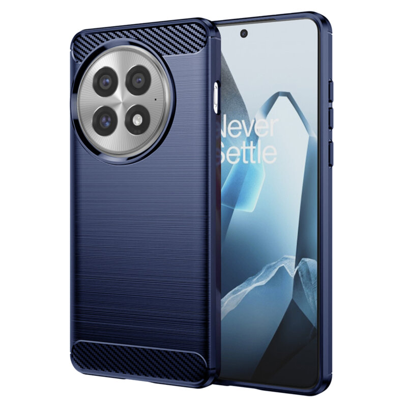 Husa OnePlus 13 Techsuit Carbon Silicone, albastru