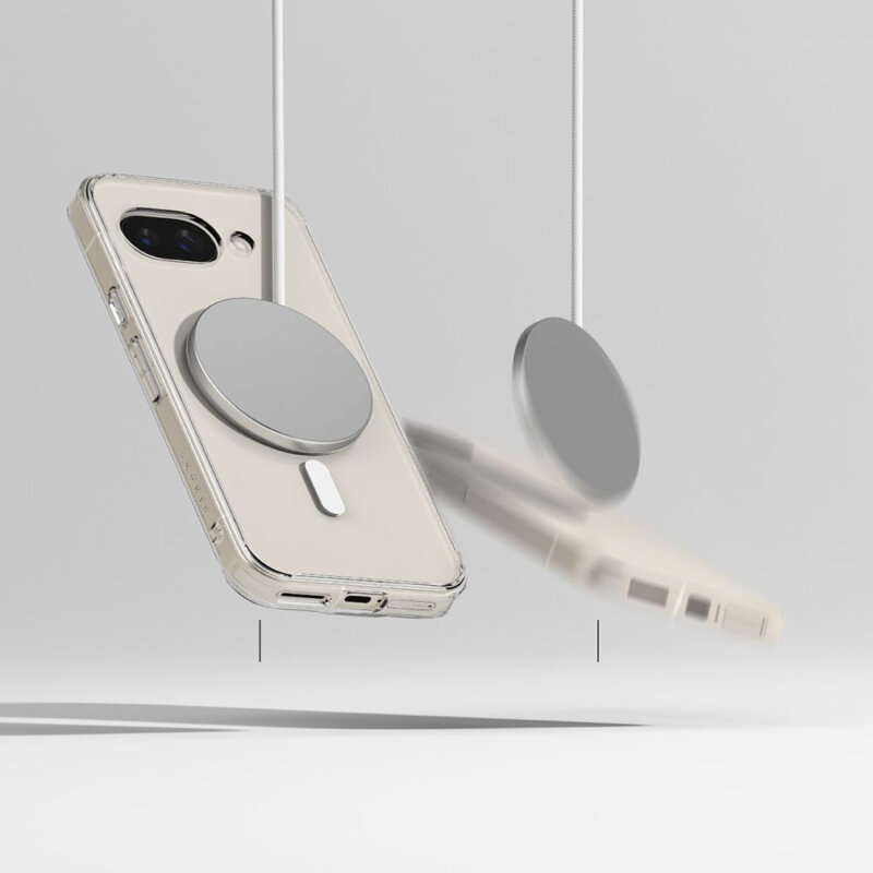 Husa Google Pixel 9a Ringke Fusion MagSafe, transparenta