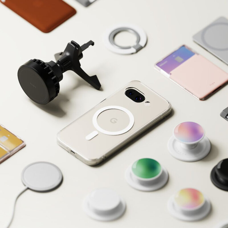 Husa Google Pixel 9a Ringke Fusion MagSafe, transparenta