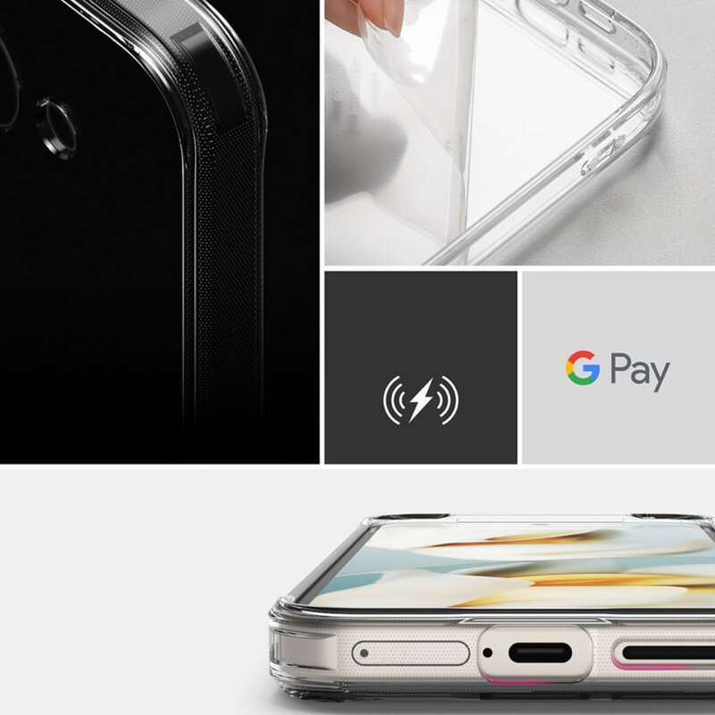 Husa Google Pixel 9a Ringke Fusion, transparenta