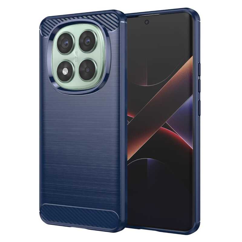Husa Xiaomi Poco X7 Techsuit Carbon Silicone, albastru