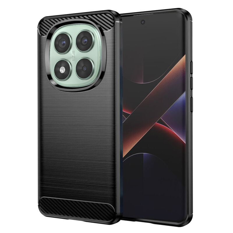 Husa Xiaomi Poco X7 Techsuit Carbon Silicone, negru