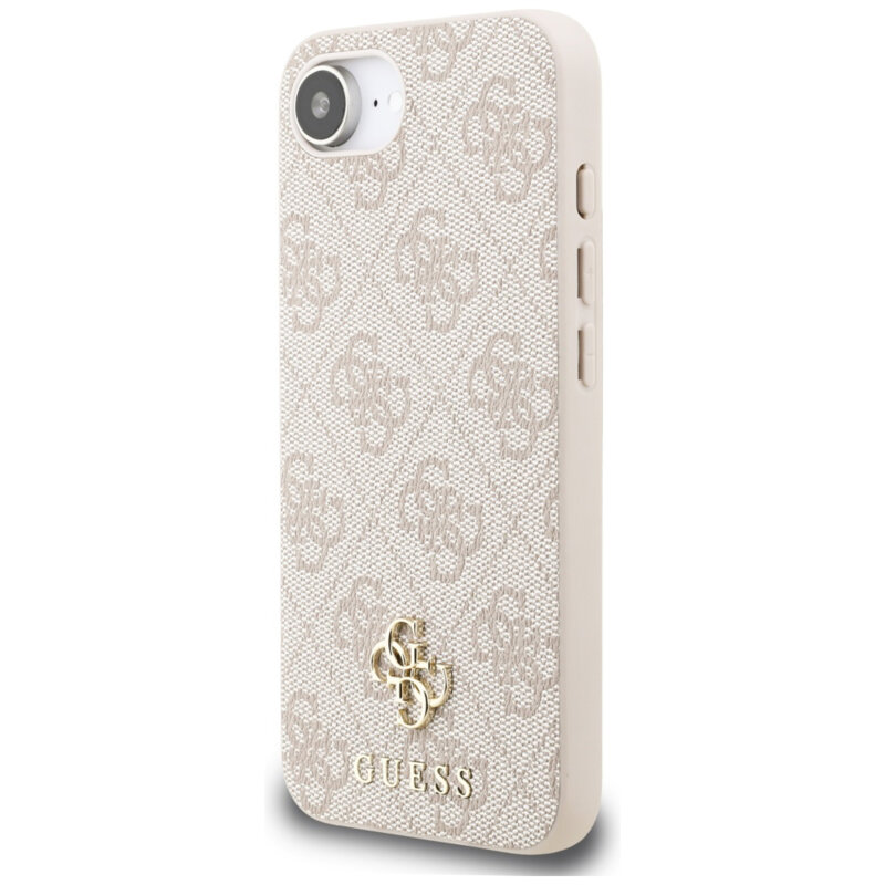 Husa originala Guess iPhone 16e Hardcase 4G Classic MagSafe, roz, GUHMPSE4P4SM4MP