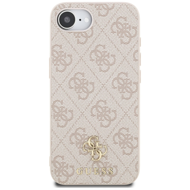 Husa originala Guess iPhone 16e Hardcase 4G Classic MagSafe, roz, GUHMPSE4P4SM4MP