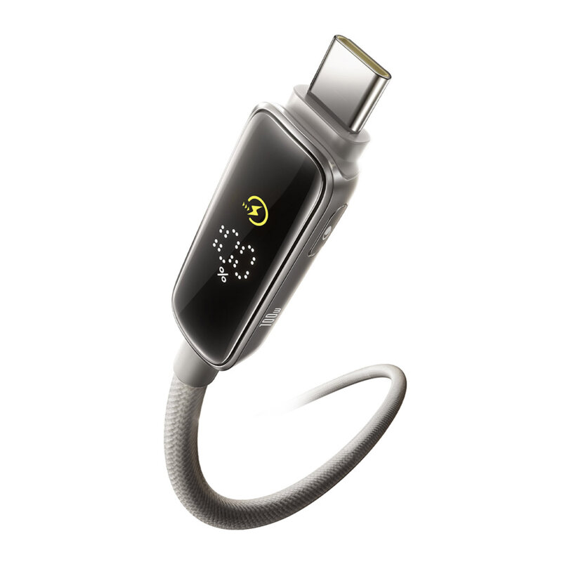 Cablu de date tip C 100W cu Sleep Mode Baseus Vipow, 2m, gri