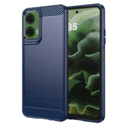 Husa Motorola Moto G35 Techsuit Carbon Silicone, albastru