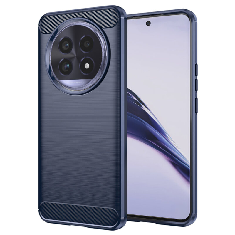 Husa Realme 13 Pro Techsuit Carbon Silicone, albastru