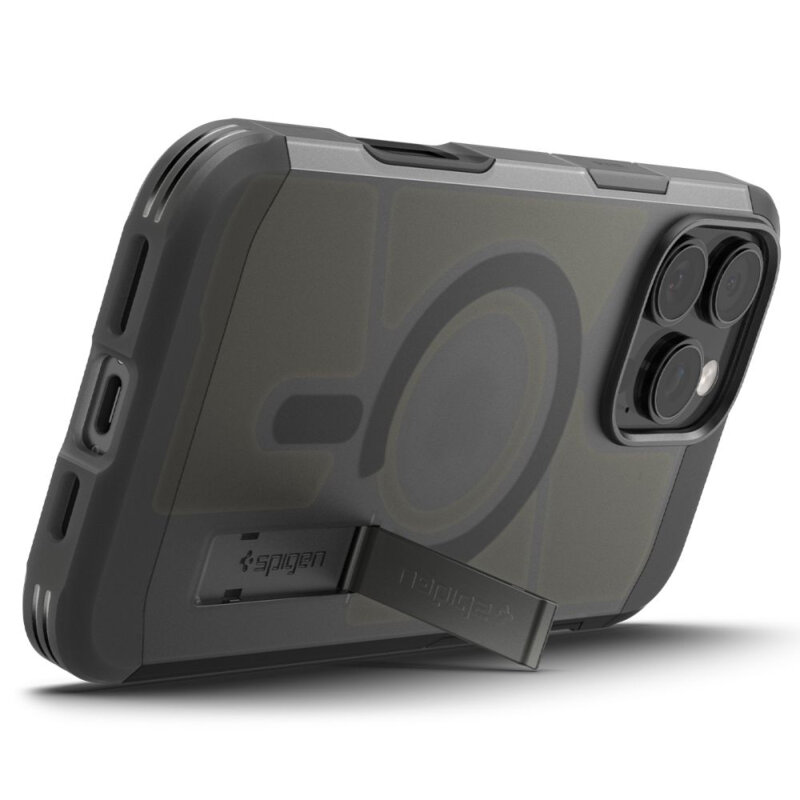 Husa iPhone 16 Pro Max Spigen Tough Armor MagSafe, negru mat