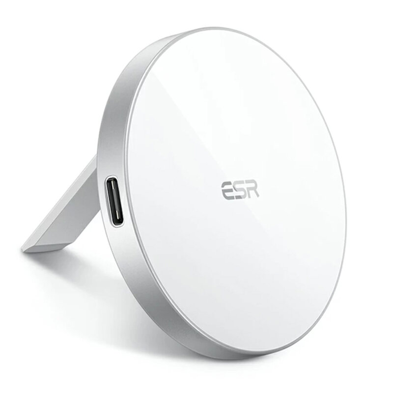 Incarcator wireless MagSafe cu stand ESR HaloLock, alb