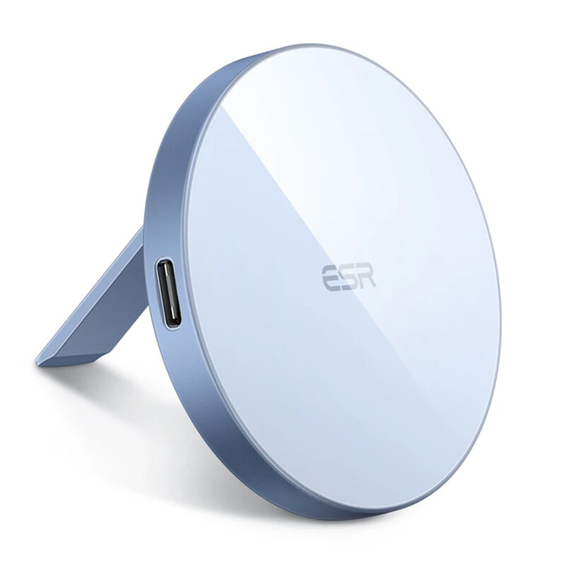 Incarcator wireless MagSafe cu stand ESR HaloLock, bleu