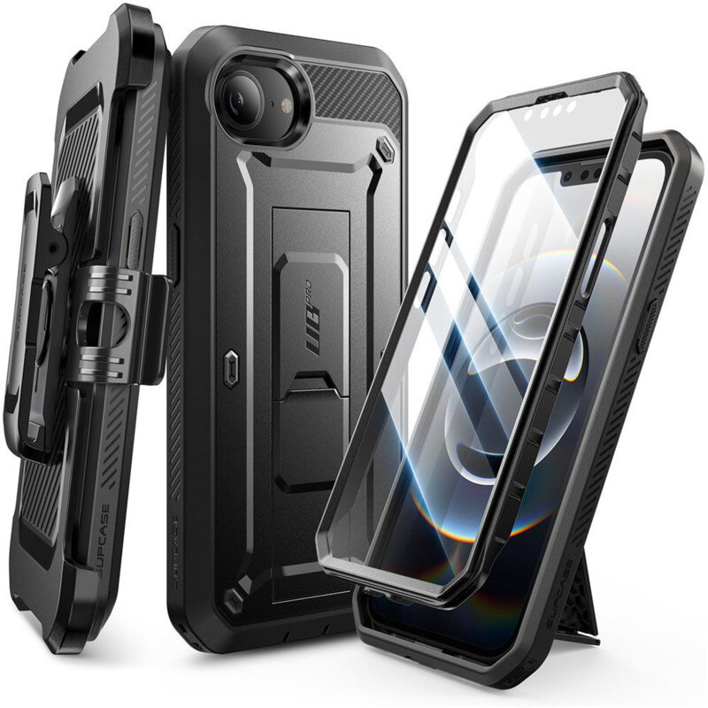 Husa iPhone 16e Supcase Unicorn Beetle Pro, negru