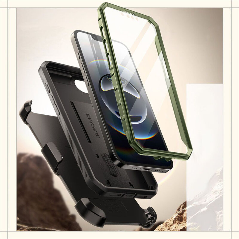 Husa iPhone 16e Supcase Unicorn Beetle Pro, verde