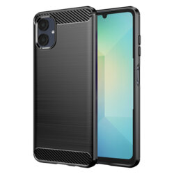 Husa Samsung Galaxy A06 Techsuit Carbon Silicone, negru