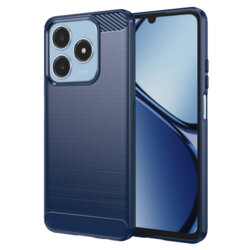 Husa Realme C63 Techsuit Carbon Silicone, albastru