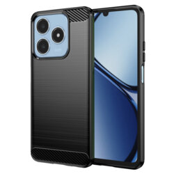 Husa Realme C63 Techsuit Carbon Silicone, negru