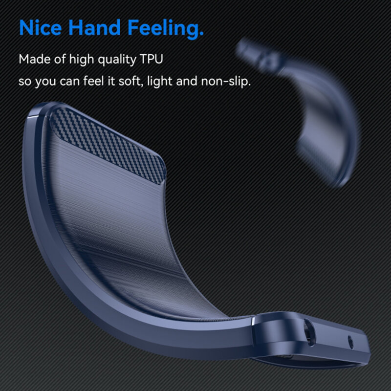 Husa Realme C61 Techsuit Carbon Silicone, negru