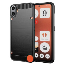 Husa Nothing CMF Phone 1 Techsuit Carbon Silicone, negru